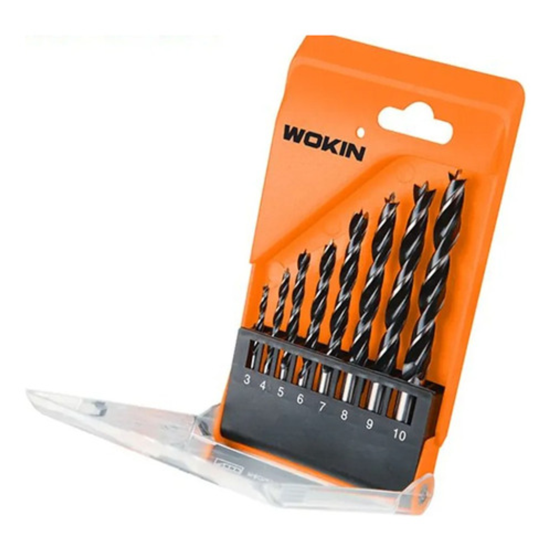 Set Brocas Madera 8 Piezas Wokin 1
