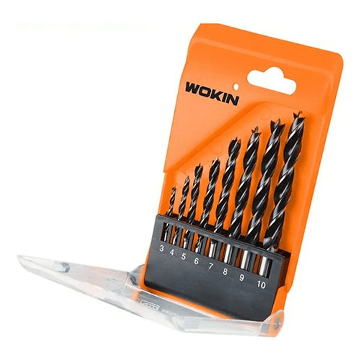 Set Brocas Madera 8 Piezas Wokin 1