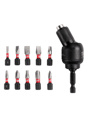 Portabrocas Pivotante 30° De 11 Piezas 48-32-2301 Milwaukee