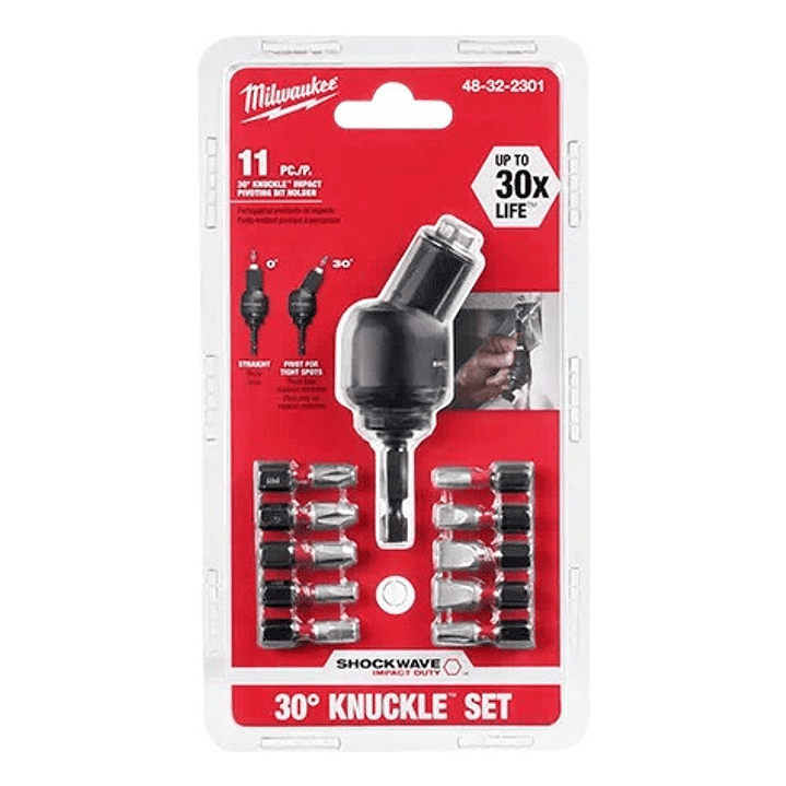 Portabrocas Pivotante 30° De 11 Piezas 48-32-2301 Milwaukee 2