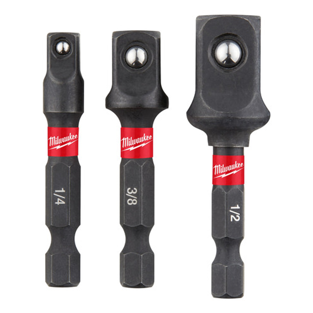 Adaptadores Dados Shockwave De 3 Piezas Milwaukee 48-32-5033 1