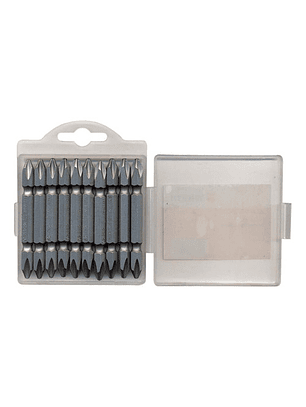 Set Punta Magnética Doble Ph2 Medio Torque 65mm 10 Un-wurth 