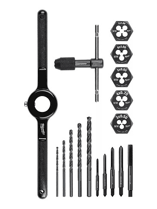 Milwaukee Set 17 Pieza Machos Y Terrajas Métricas 49-22-5601