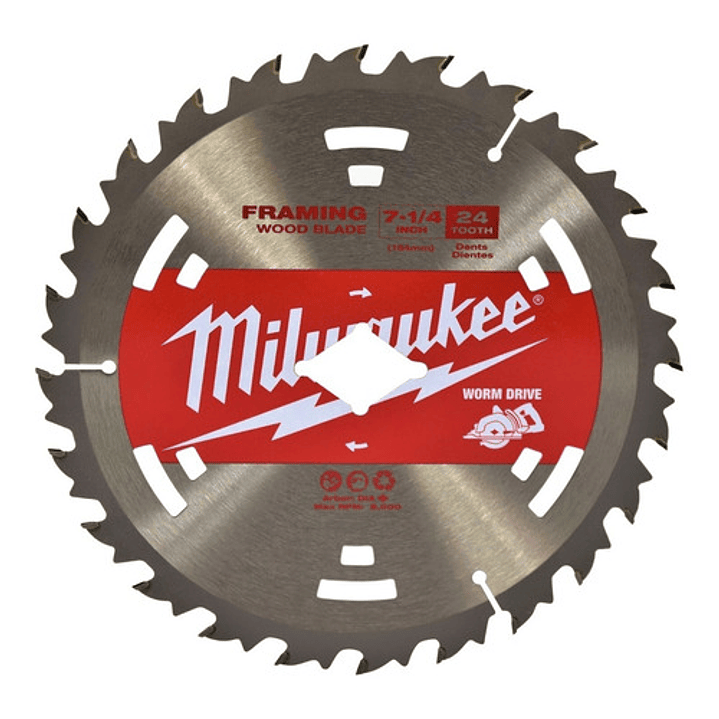 Milwaukee 2631-20 Sierra Circular 7.1/4 Brushless Color Rojo Frecuencia 50 Hz 6