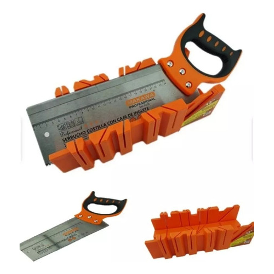 Serrucho Costilla 12 Con Caja De Inglete Makawa Mk0326 1
