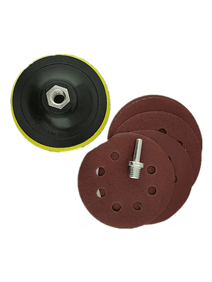 Kit Accesorios Para Pulir 115mm 4 1/2 Con Adaptador Makawa