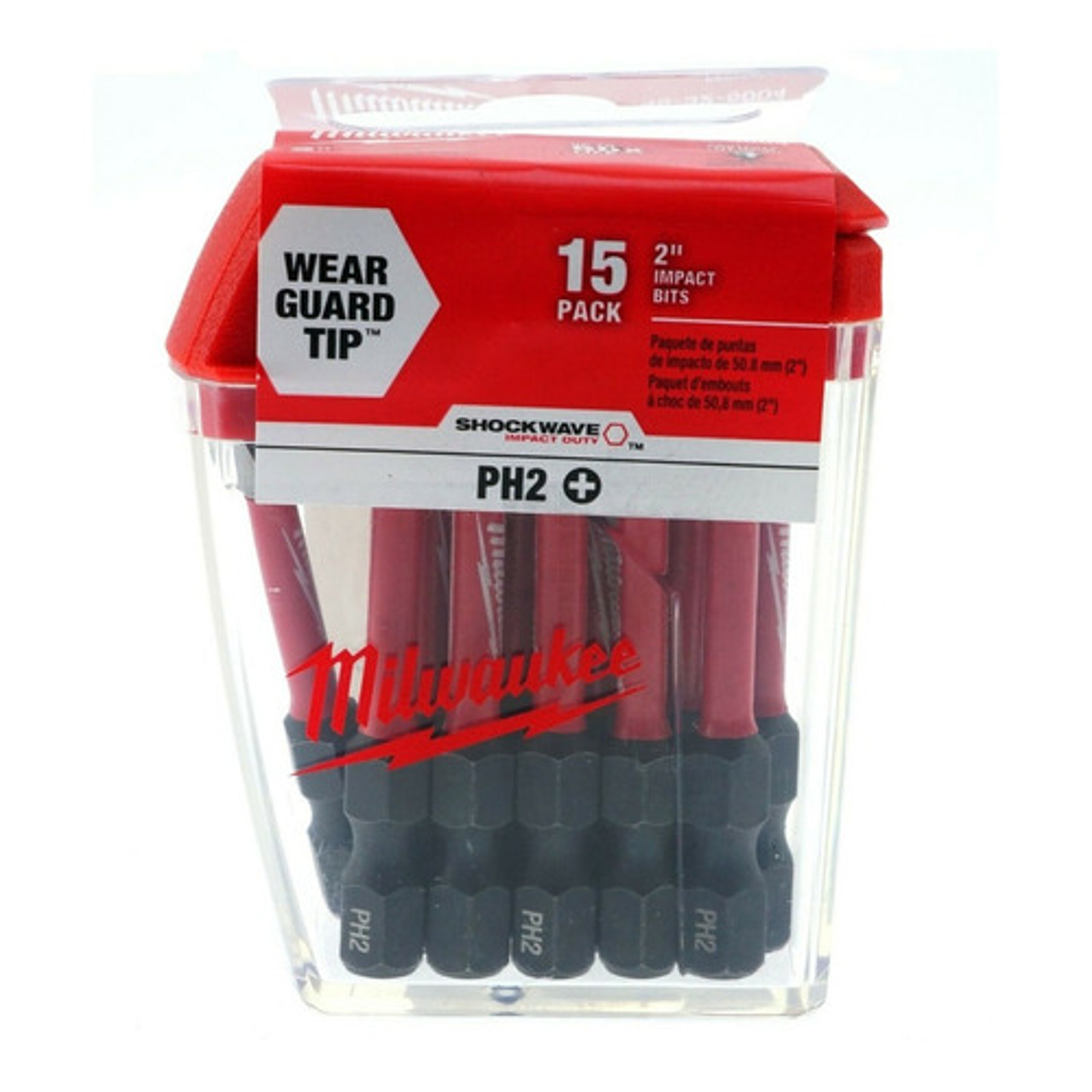 Set De Puntas De Impacto Milwaukee Ph2x2'' 15 Pzs 48-32-5004 1