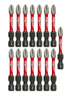 Set De Puntas De Impacto Milwaukee Ph2x2'' 15 Pzs 48-32-5004