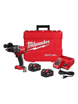 Taladro Percut Atornill M18 Fuel Maletin Milwaukee 2904-259 Color Rojo
