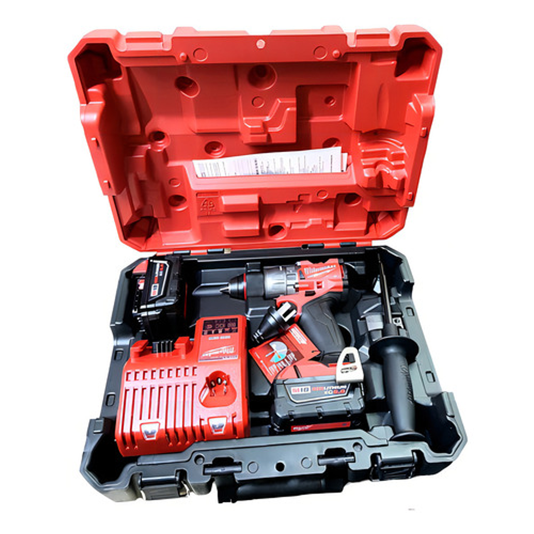 Taladro Percut Atornill M18 Fuel Maletin Milwaukee 2904-259 Color Rojo 3