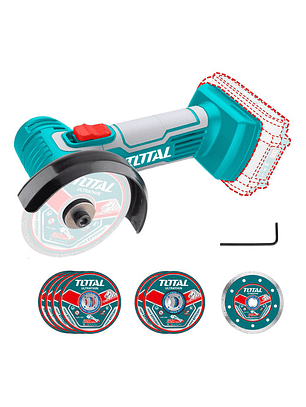 Mini Cortador Esmeril Industrial 20v 3 + 7 Discos Total 