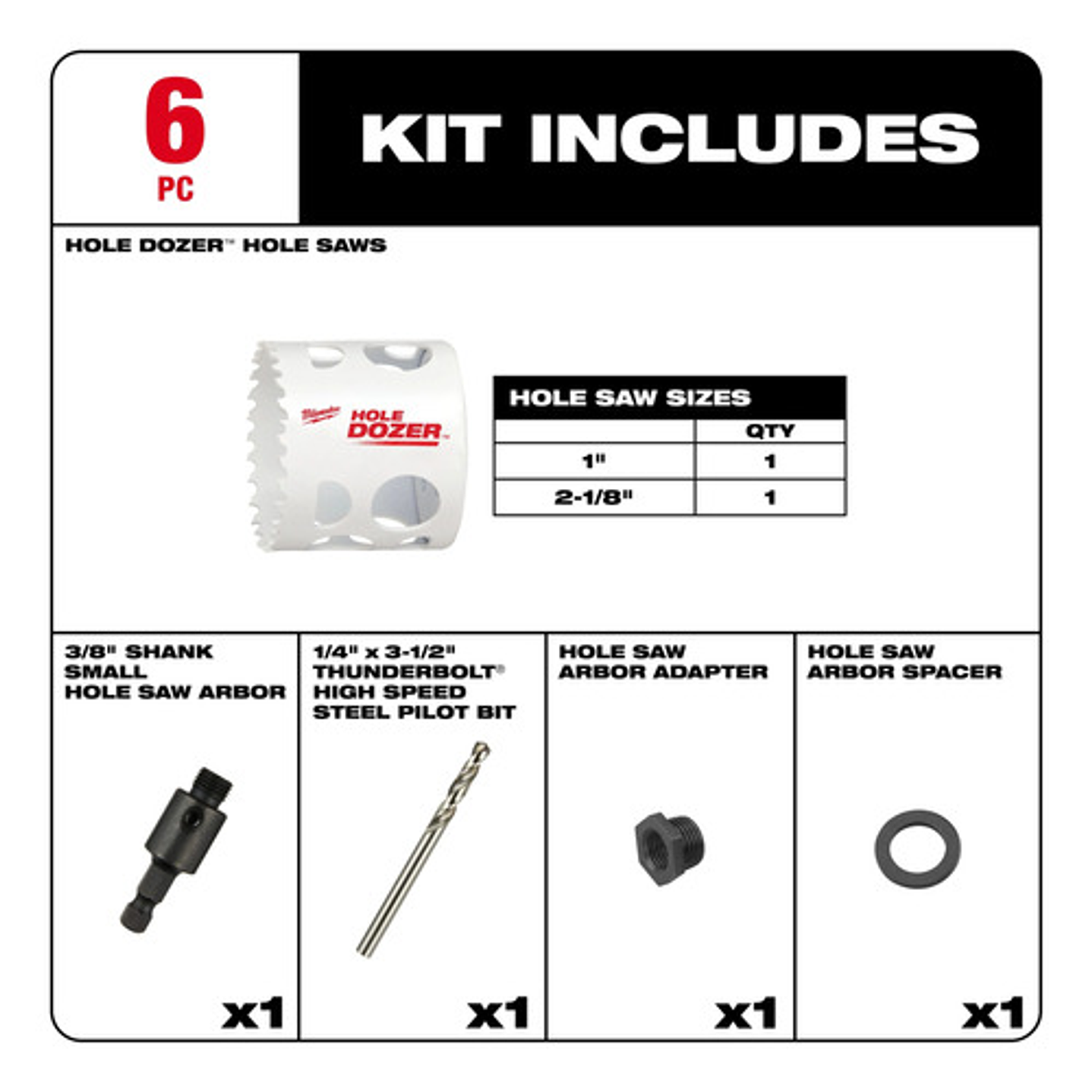 Kit Sierra Perforadora De Puertas Milwaukee 49-22-4063  3