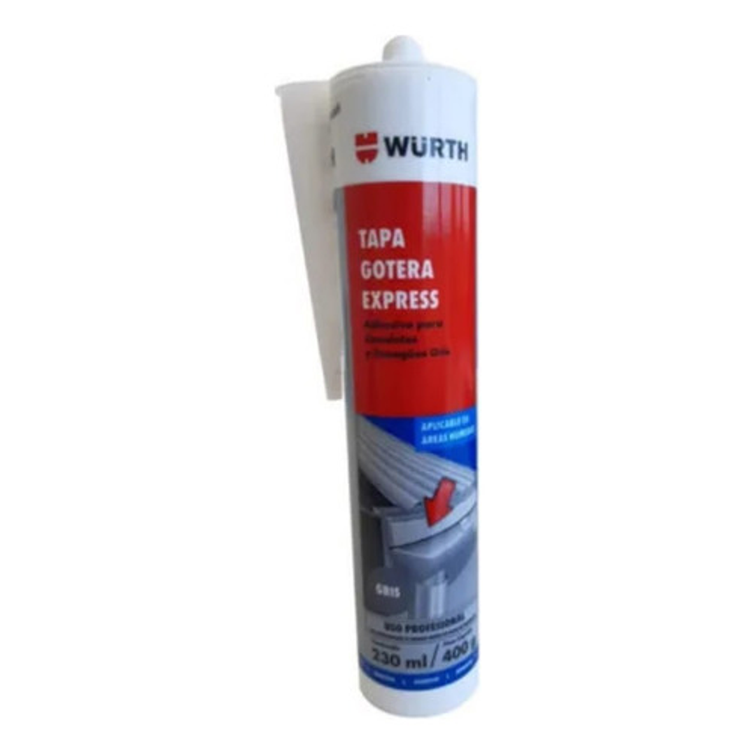 Tapa Gotera Express Gris Interior Y Exterior Wurth 230ml 1