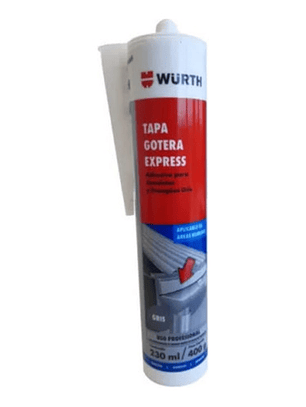 Tapa Gotera Express Gris Interior Y Exterior Wurth 230ml