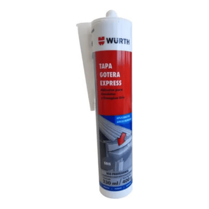 Tapa Gotera Express Gris Interior Y Exterior Wurth 230ml 1