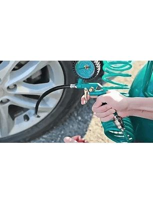 Kit Pistola Herramientas Para Compresor 5 Pz Total Tatk0531