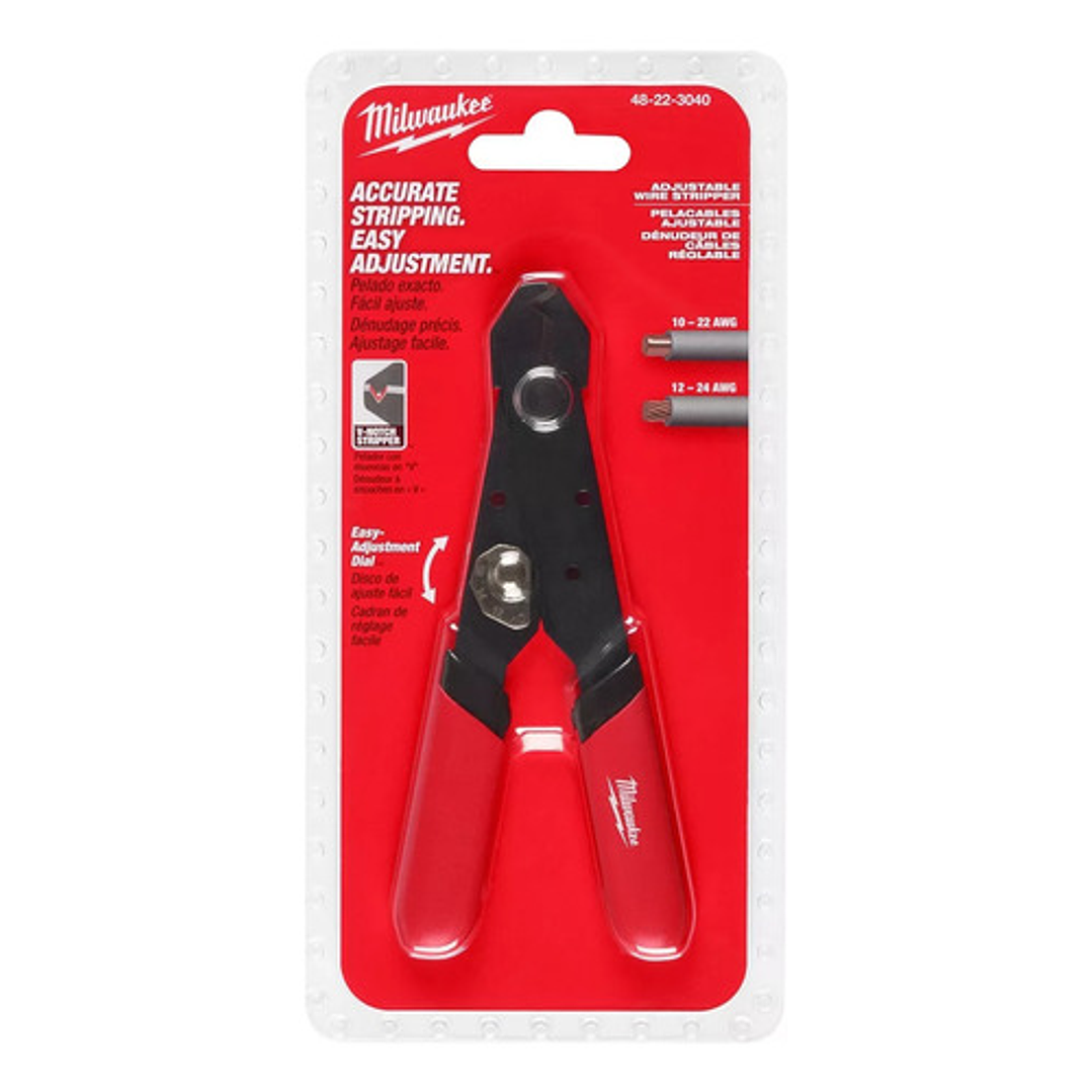 Milwaukee Alicate Pelacables Ajustable 12-24 48-22-3040 3