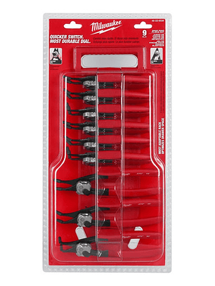 Milwaukee Set De 9 Alicates Anillo De Retención Convertibles