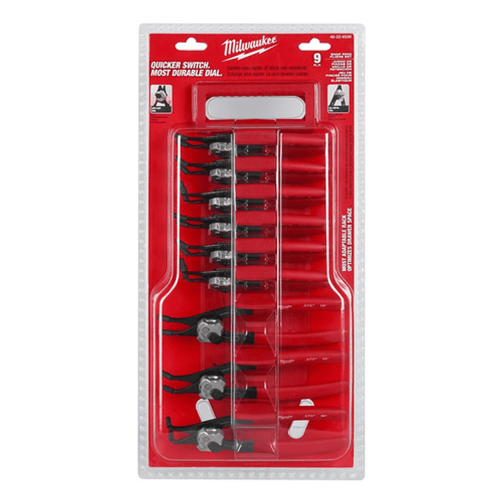 Milwaukee Set De 9 Alicates Anillo De Retención Convertibles 2