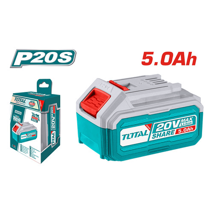 Batería De Litio-ion 20v 5 Amperes Industrial Total 2