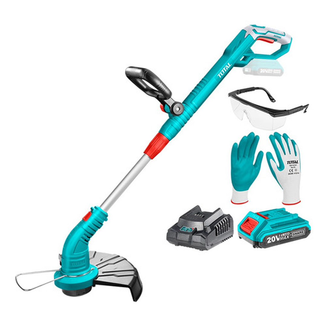 Orilladora Inalámbrica 20v + Batería + Cargador Total Tgtli20301 Color Turquesa 1