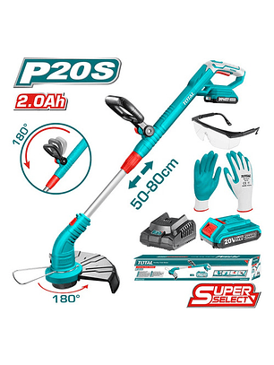 Orilladora Inalámbrica 20v + Batería + Cargador Total Tgtli20301 Color Turquesa