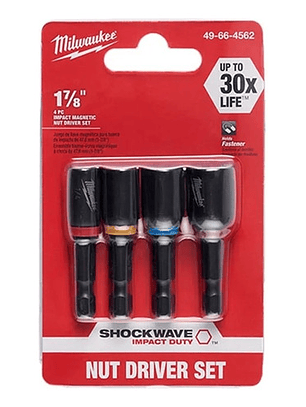 Puntas Hexagonales Magnética(4 Unidades)milwaukee 49-66-4562