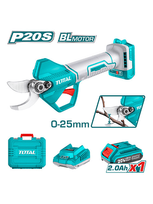 Tijera Podar Brushless Industrial + Batería 2ah + Carg Total Color Turquesa