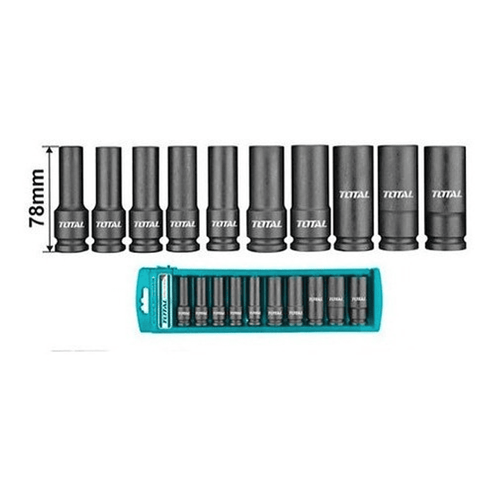 Set Dados Impacto Industriales Cr-mb 1/2 10pzas Total 9