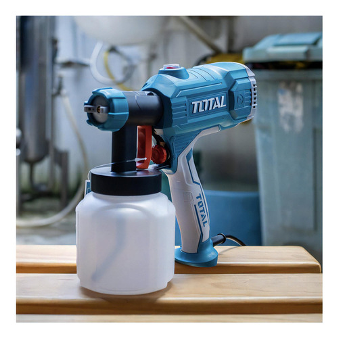 Pistola De Pintar Eléctrica 450w Total No Requier Compresora Color Turquesa 7