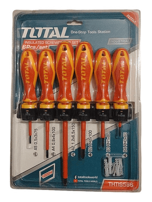 Set De Destornilladores Aislados 6pzas 1000v Thtis566 Total