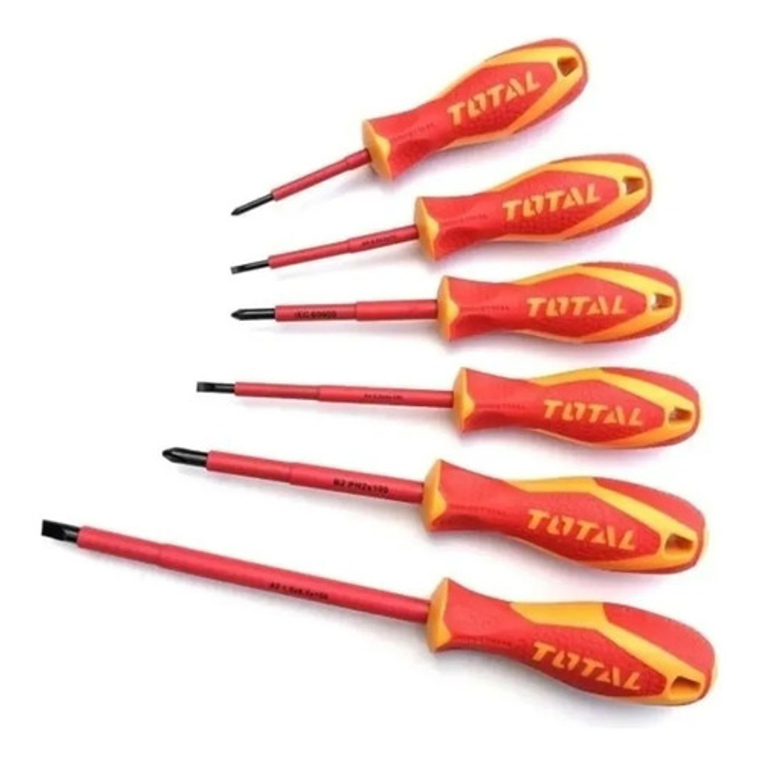 Set De Destornilladores Aislados 6pzas 1000v Thtis566 Total 2