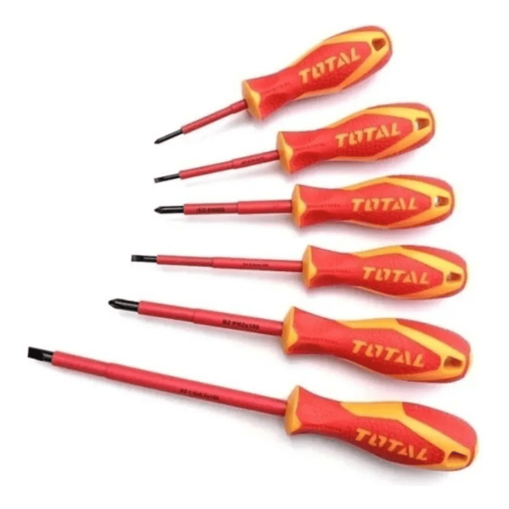 Set De Destornilladores Aislados 6pzas 1000v Thtis566 Total 2