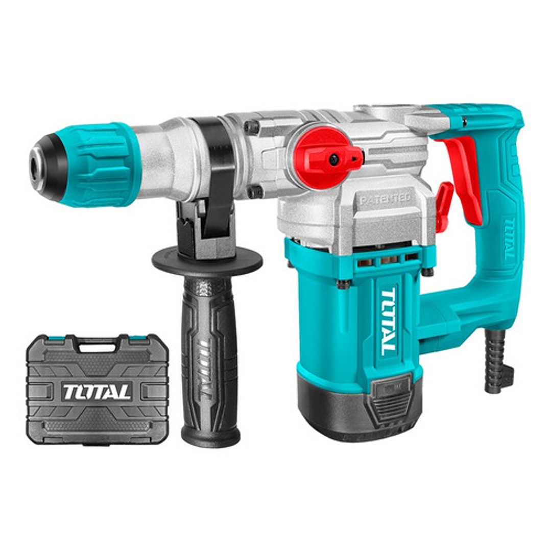 Rotomartillo Sds Plus 1050w + 3 Brocas + 2 Cinceles Total Color Turquesa Frecuencia 50/60hz 1