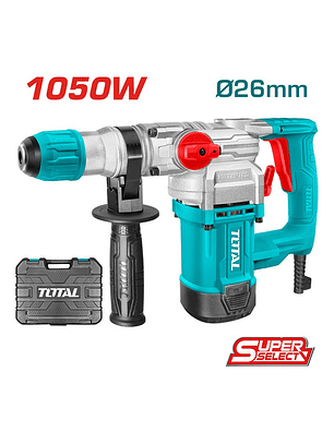 Rotomartillo Sds Plus 1050w + 3 Brocas + 2 Cinceles Total Color Turquesa Frecuencia 50/60hz