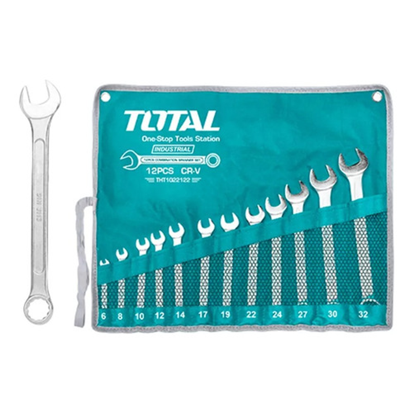 Juego Llave Punta Corona 12pcs Total Tools Tht1022122 1