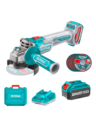 Esmeril Angu Industrial Blmotor + Bat 4a + Carg + Disc Total Color Turquesa Frecuencia 50 60hz