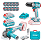 Taladro Blmotor + Esmeril Blmotor + 2 Bat + Carg + Acc Total TCKLI20273 - Miniatura 3