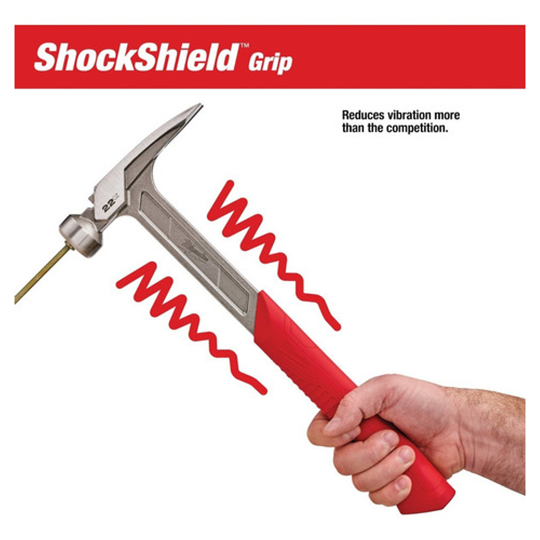 Martillo Para Enmarcar Cara Lisa 22 Oz Milwaukee 48-22-9023 9