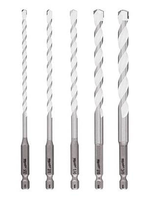 Set Brocas Carburo Shockwave(5 Unidades)milwaukee 48-20-8898