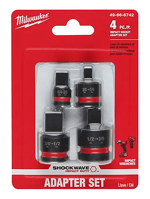 Set 4pc Adaptadores De Dado De Impacto 49-66-6742