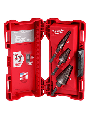 Kit Brocas Escalonadas Milwaukee 48-89-9256 Shockwave#2#3#8