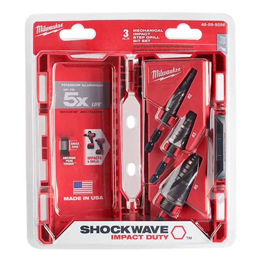 Kit Brocas Escalonadas Milwaukee 48-89-9256 Shockwave#2#3#8 3