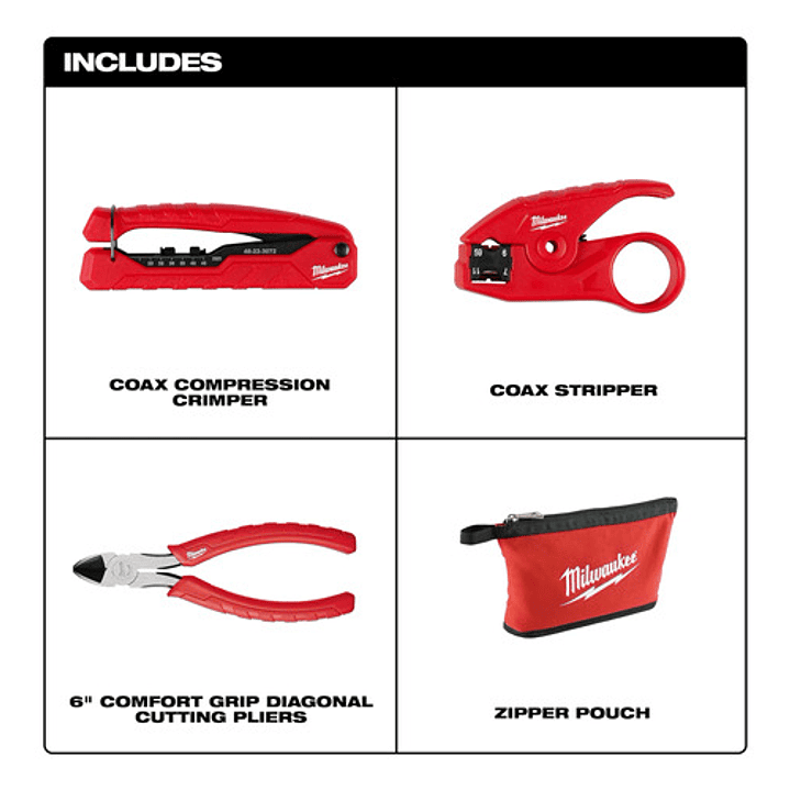 Kit De Instalación Coaxial Milwaukee 48-22-8103 2