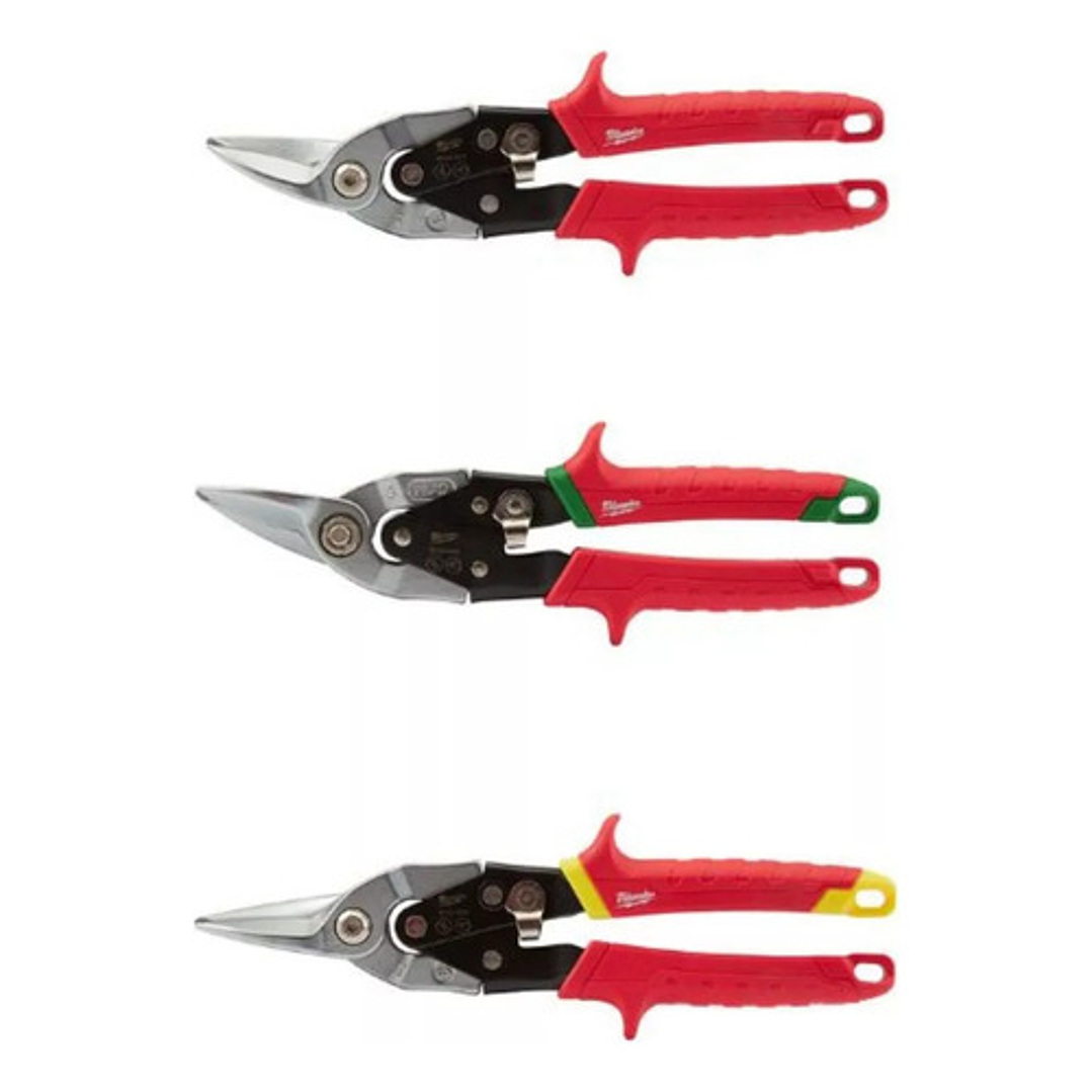 Juego De Tijeras De Aviación 3pcs Milwaukee 48-22-4533 1