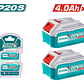 Pack 2 Baterías De Litio-ion 20v 4 Amperes Industrial Total - Miniatura 2