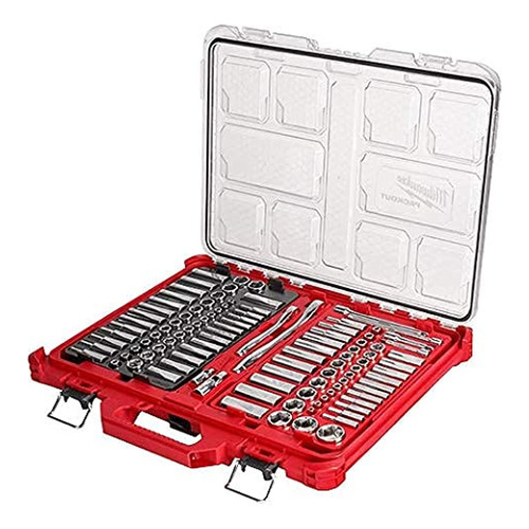 Juego De Dados 1/4 Y 3/8 106pzs Packout Milwaukee 48-22-9486 1