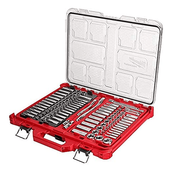 Juego De Dados 1/4 Y 3/8 106pzs Packout Milwaukee 48-22-9486 1