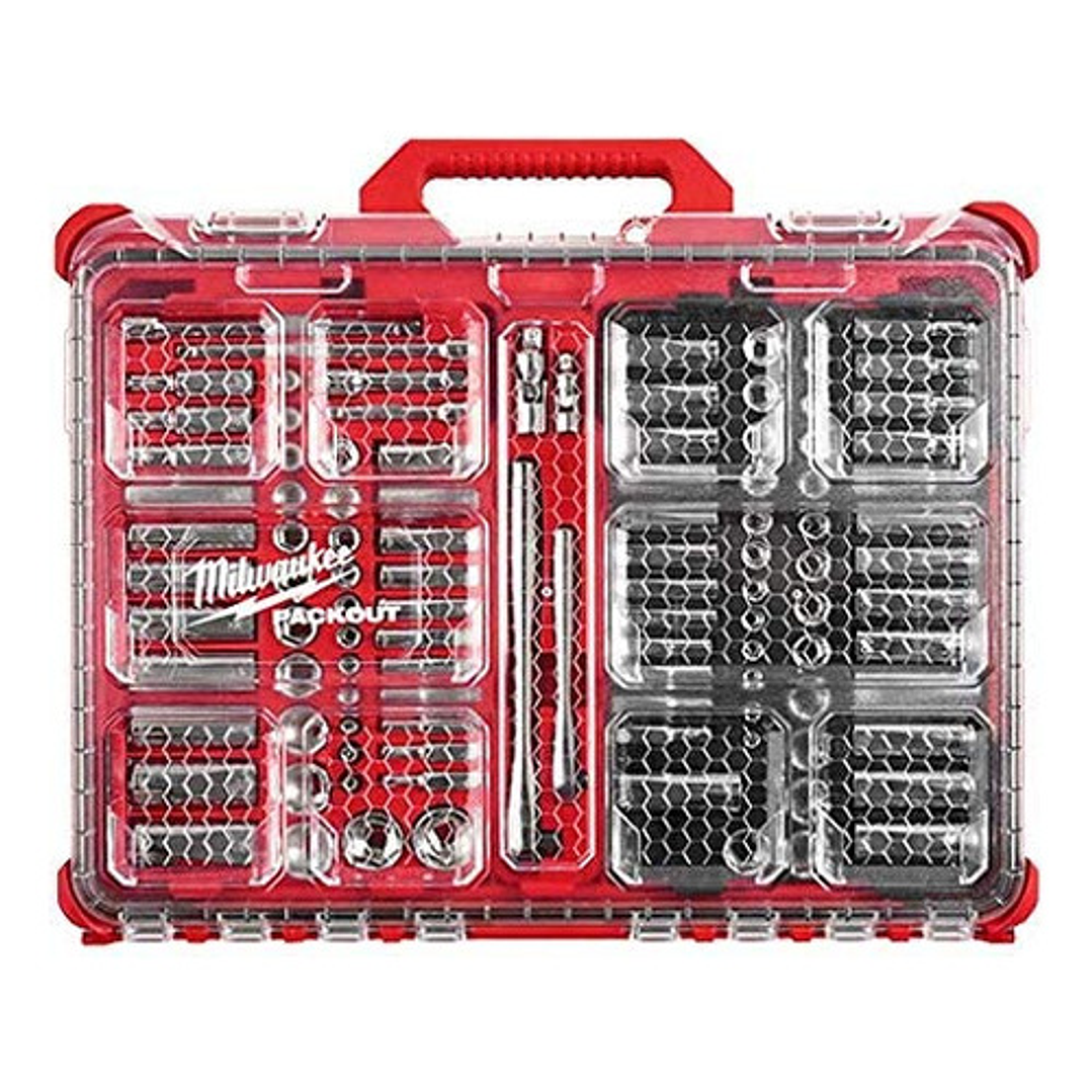 Juego De Dados 1/4 Y 3/8 106pzs Packout Milwaukee 48-22-9486 2