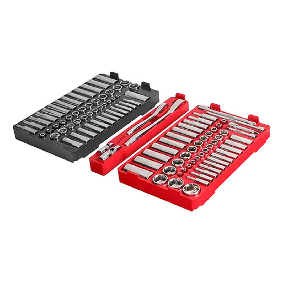 Juego De Dados 1/4 Y 3/8 106pzs Packout Milwaukee 48-22-9486 3
